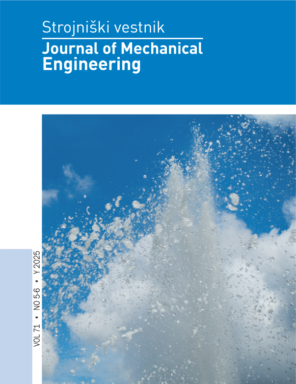 					View Vol. 71 No. 5-6 (2025): Strojniški vestnik - Journal of Mechanical Engineering
				